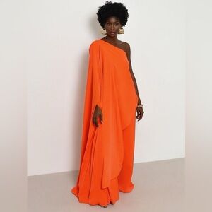 Hanifa One-Shoulder Orange Top
